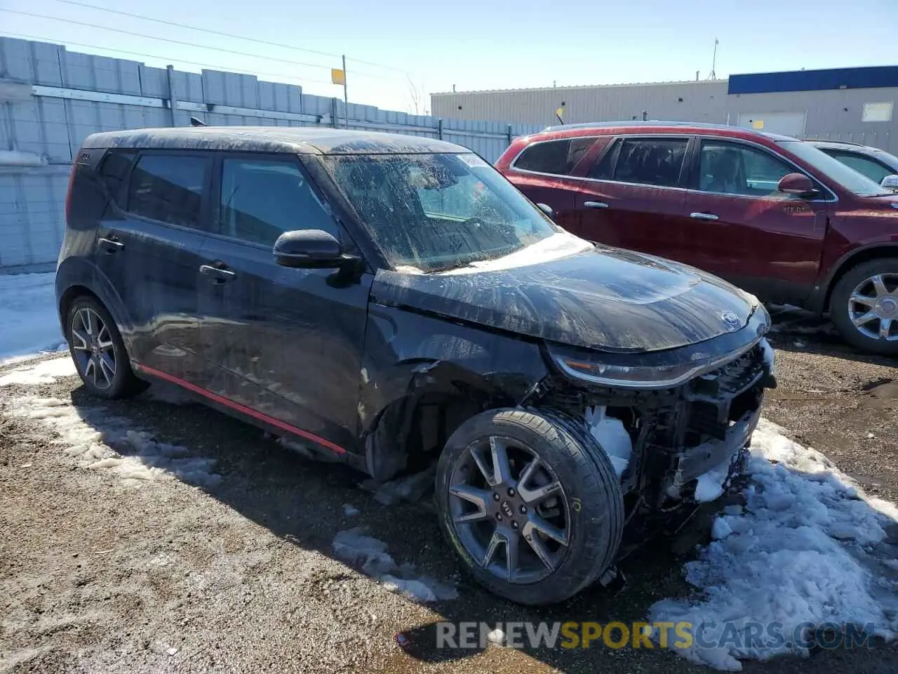 4 fotografías del automóvil dañado KNDJ53AF5M7766491 KIA SOUL 2021