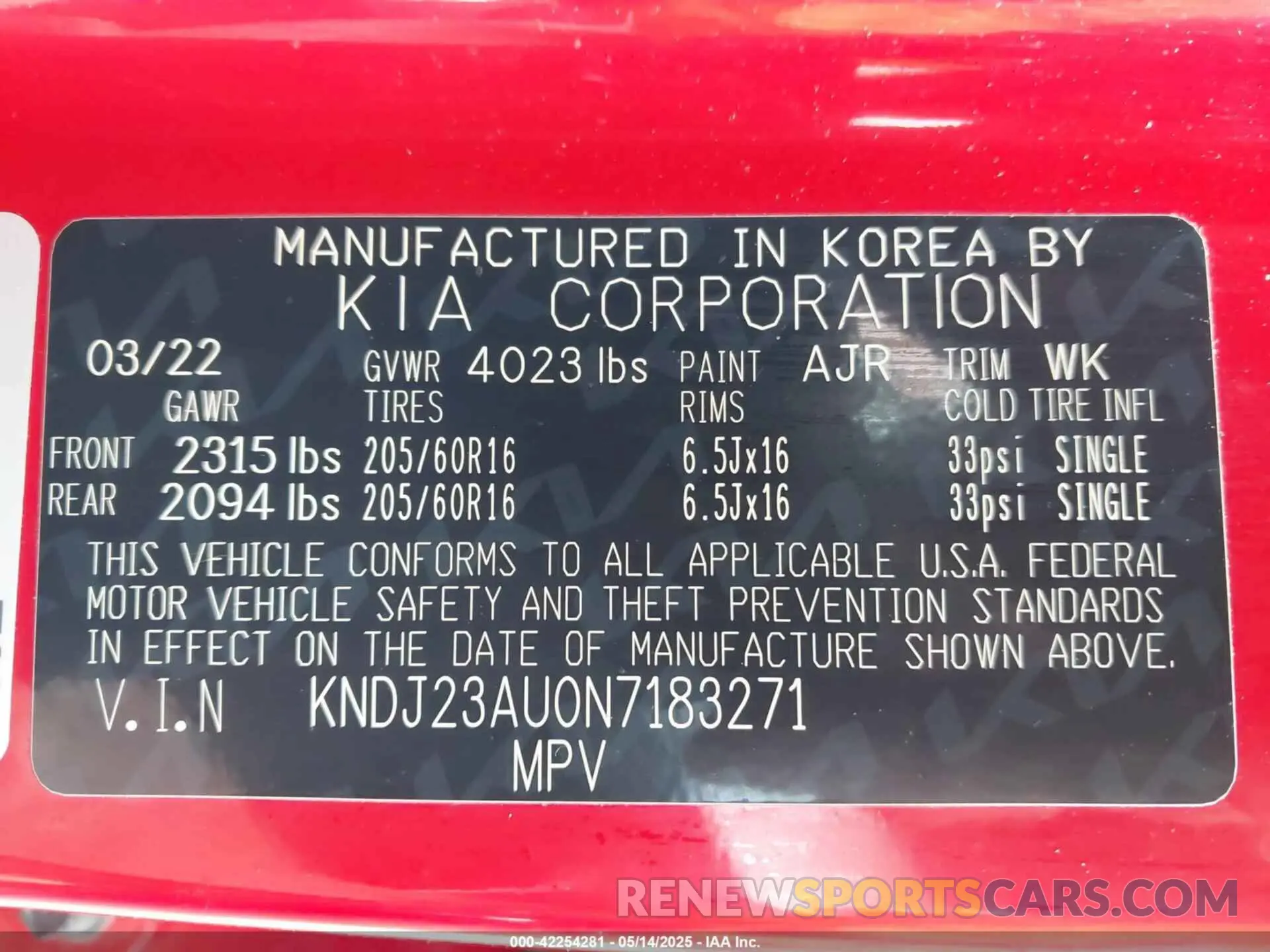 9 fotografías del automóvil dañado KNDJ23AU0N7183271 KIA SOUL 2022