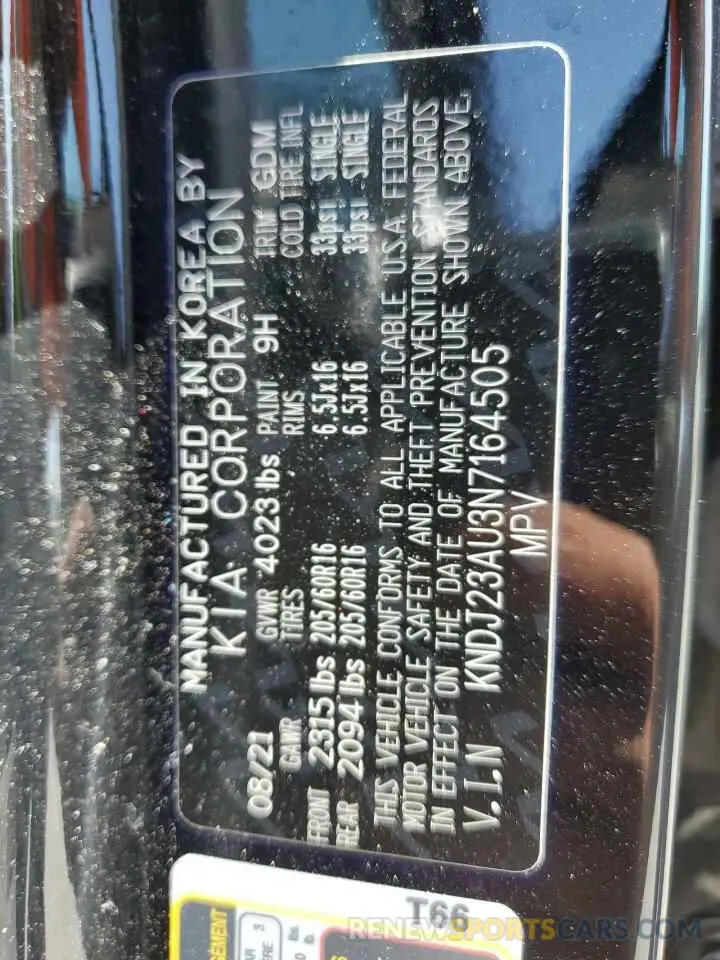 13 fotografías del automóvil dañado KNDJ23AU3N7164505 KIA SOUL 2022