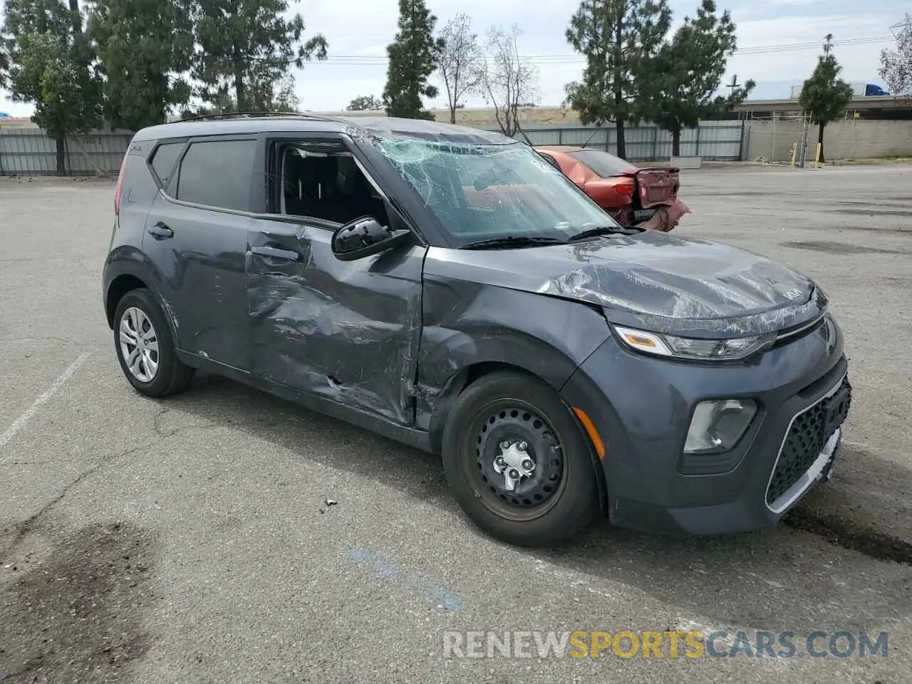 4 fotografías del automóvil dañado KNDJ23AU3N7801750 KIA SOUL 2022