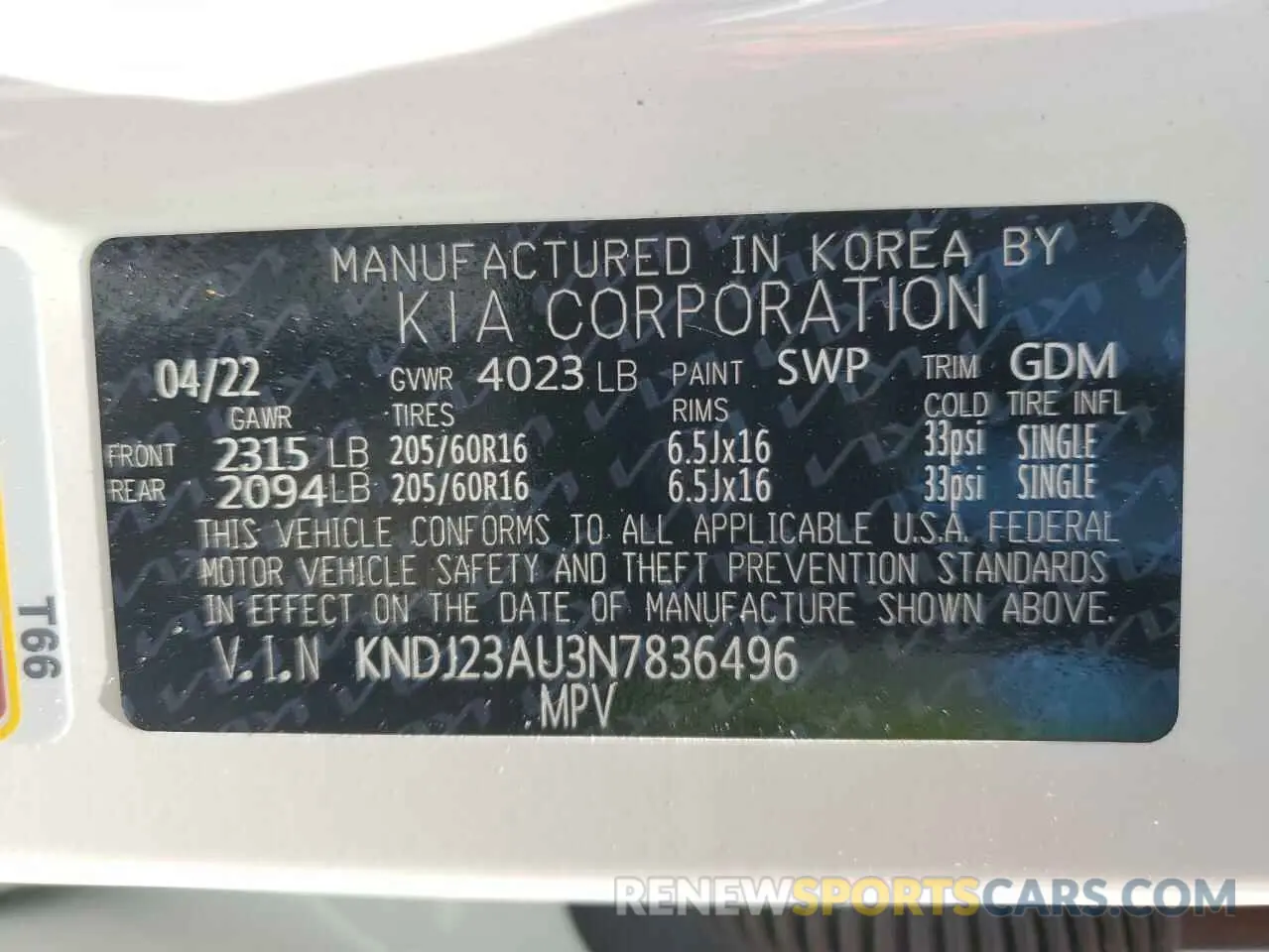 14 fotografías del automóvil dañado KNDJ23AU3N7836496 KIA SOUL 2022