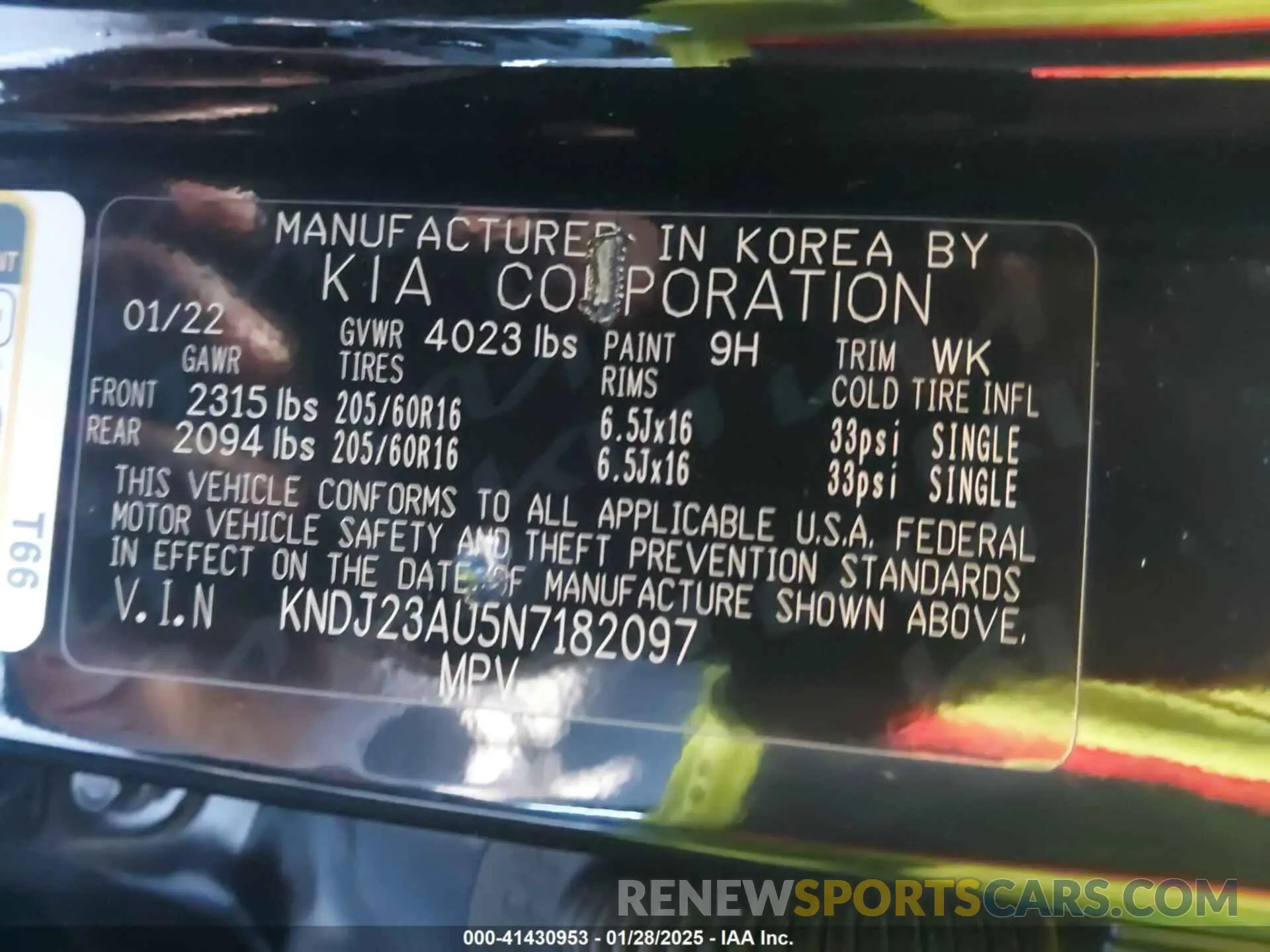 9 fotografías del automóvil dañado KNDJ23AU5N7182097 KIA SOUL 2022