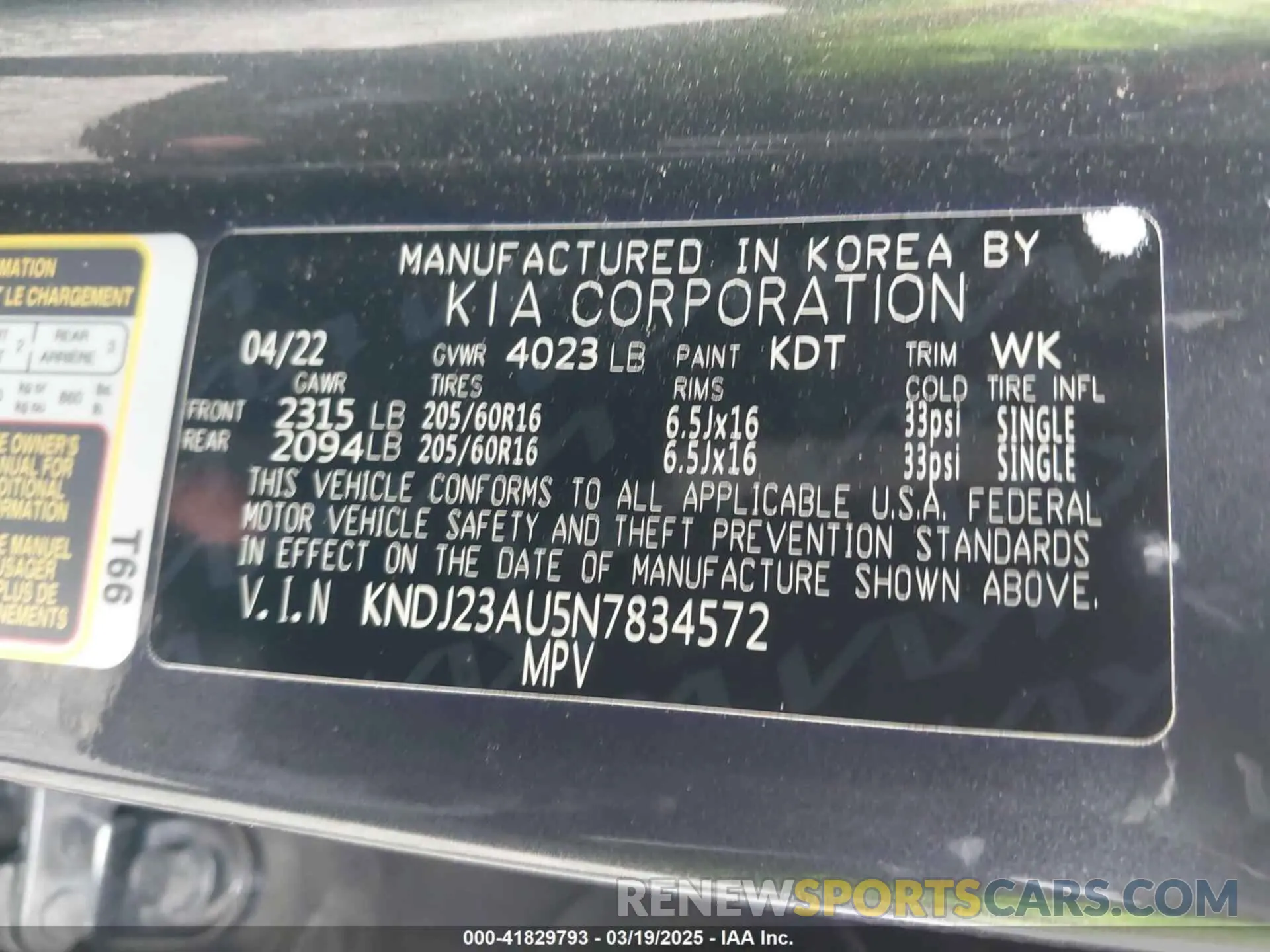 9 fotografías del automóvil dañado KNDJ23AU5N7834572 KIA SOUL 2022