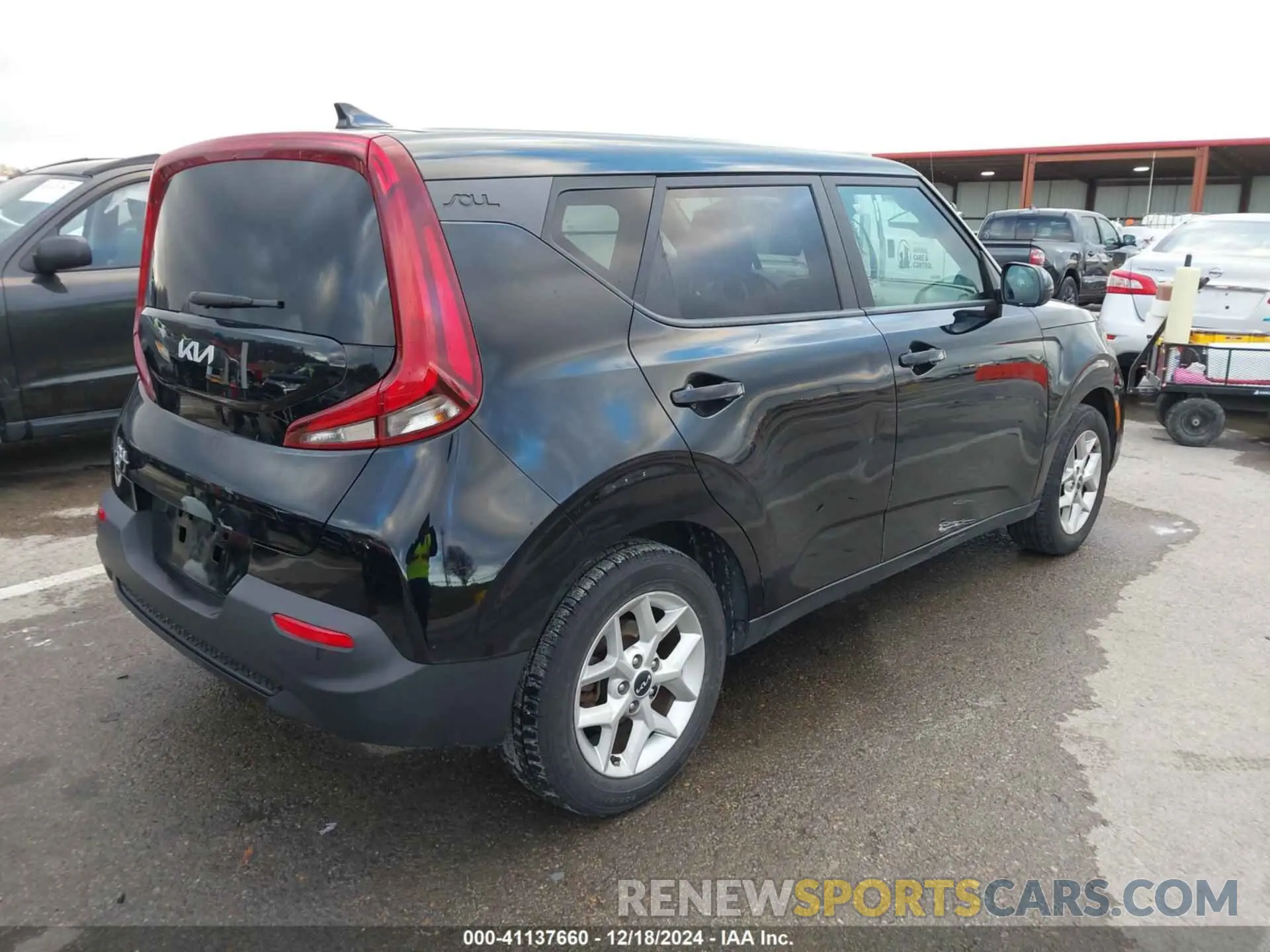 4 fotografías del automóvil dañado KNDJ23AU7N7163132 KIA SOUL 2022