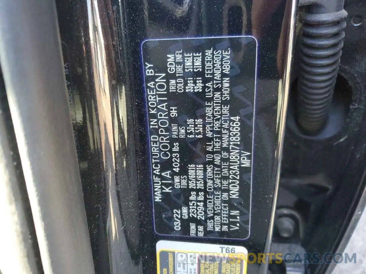 12 fotografías del automóvil dañado KNDJ23AU8N7183664 KIA SOUL 2022