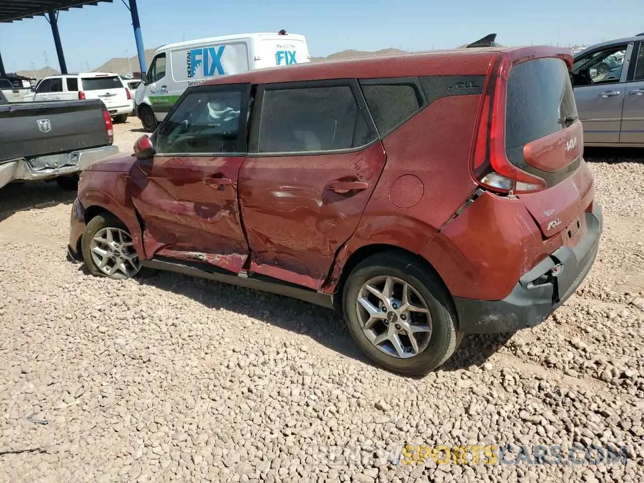 2 fotografías del automóvil dañado KNDJ23AU9N7827821 KIA SOUL 2022