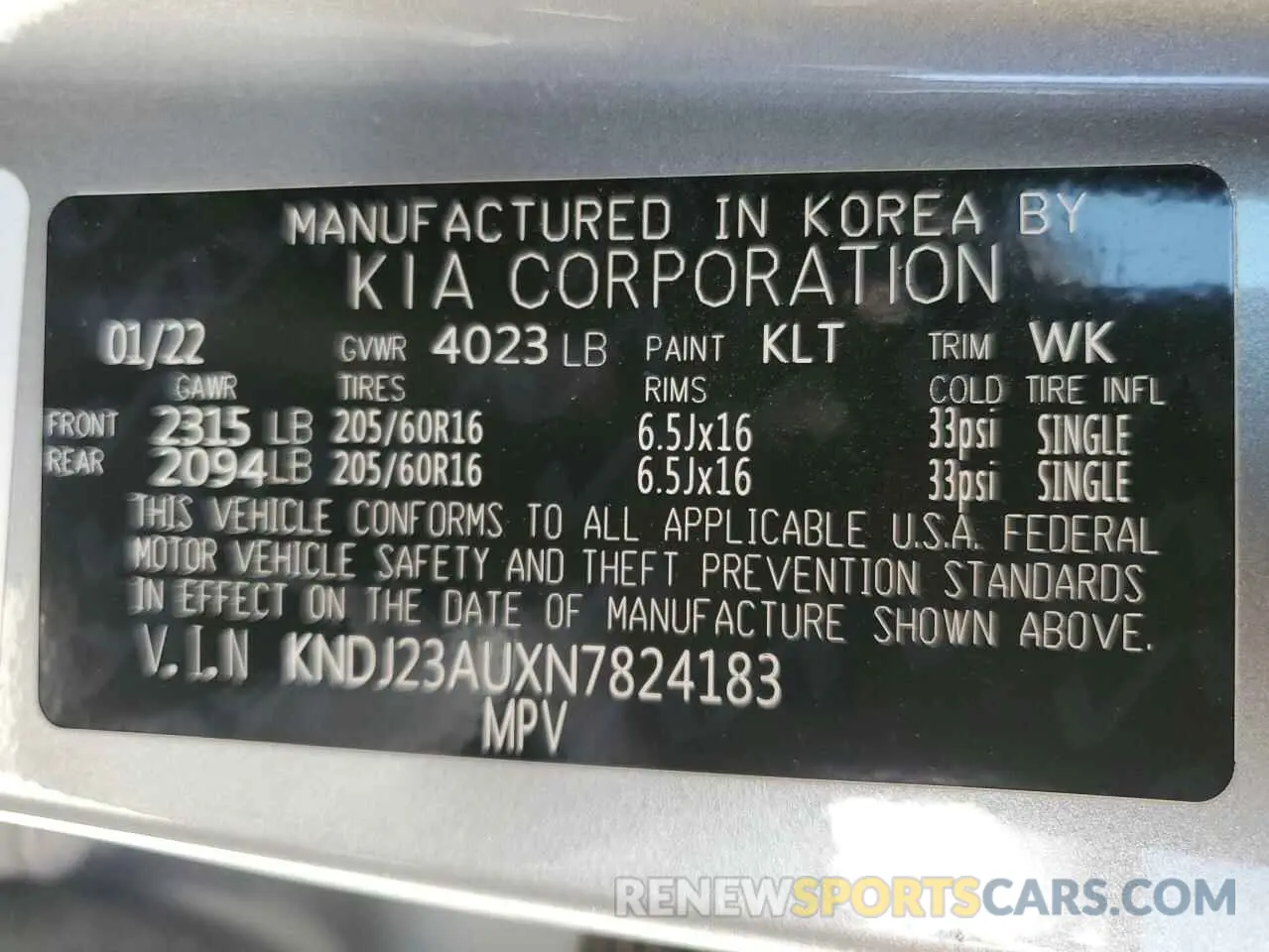 12 fotografías del automóvil dañado KNDJ23AUXN7824183 KIA SOUL 2022