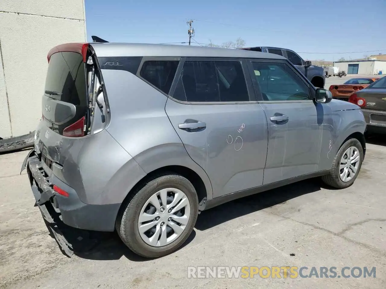 3 fotografías del automóvil dañado KNDJ23AUXN7824183 KIA SOUL 2022
