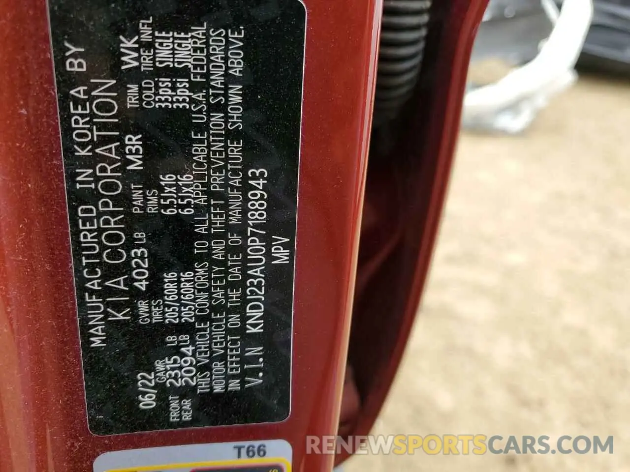 14 fotografías del automóvil dañado KNDJ23AU0P7188943 KIA SOUL 2023
