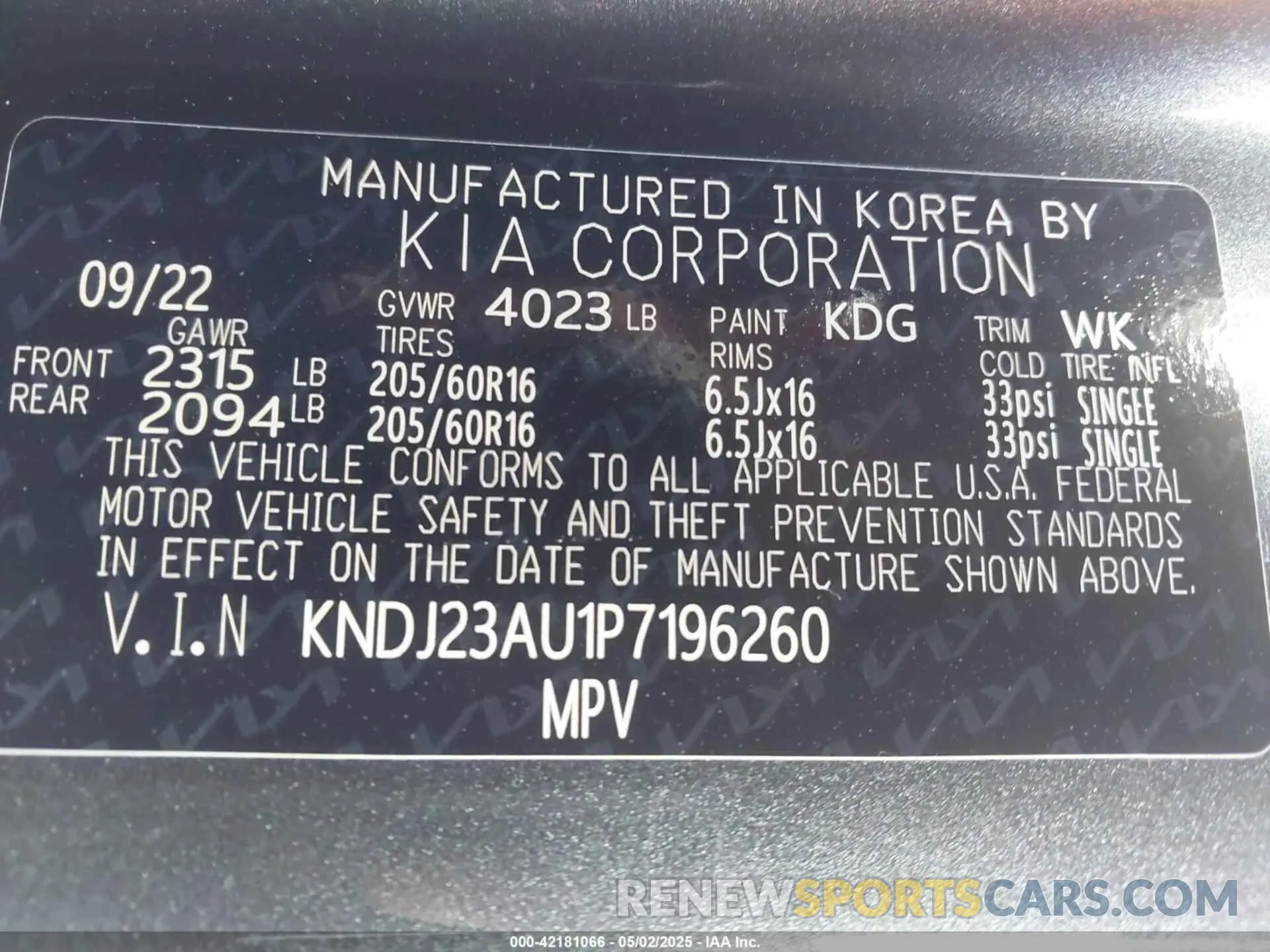 9 fotografías del automóvil dañado KNDJ23AU1P7196260 KIA SOUL 2023