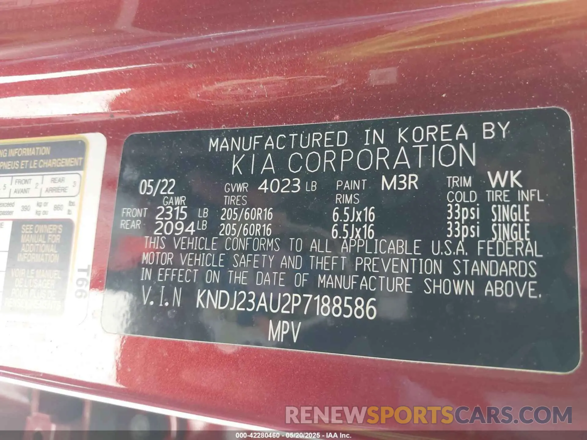 9 fotografías del automóvil dañado KNDJ23AU2P7188586 KIA SOUL 2023