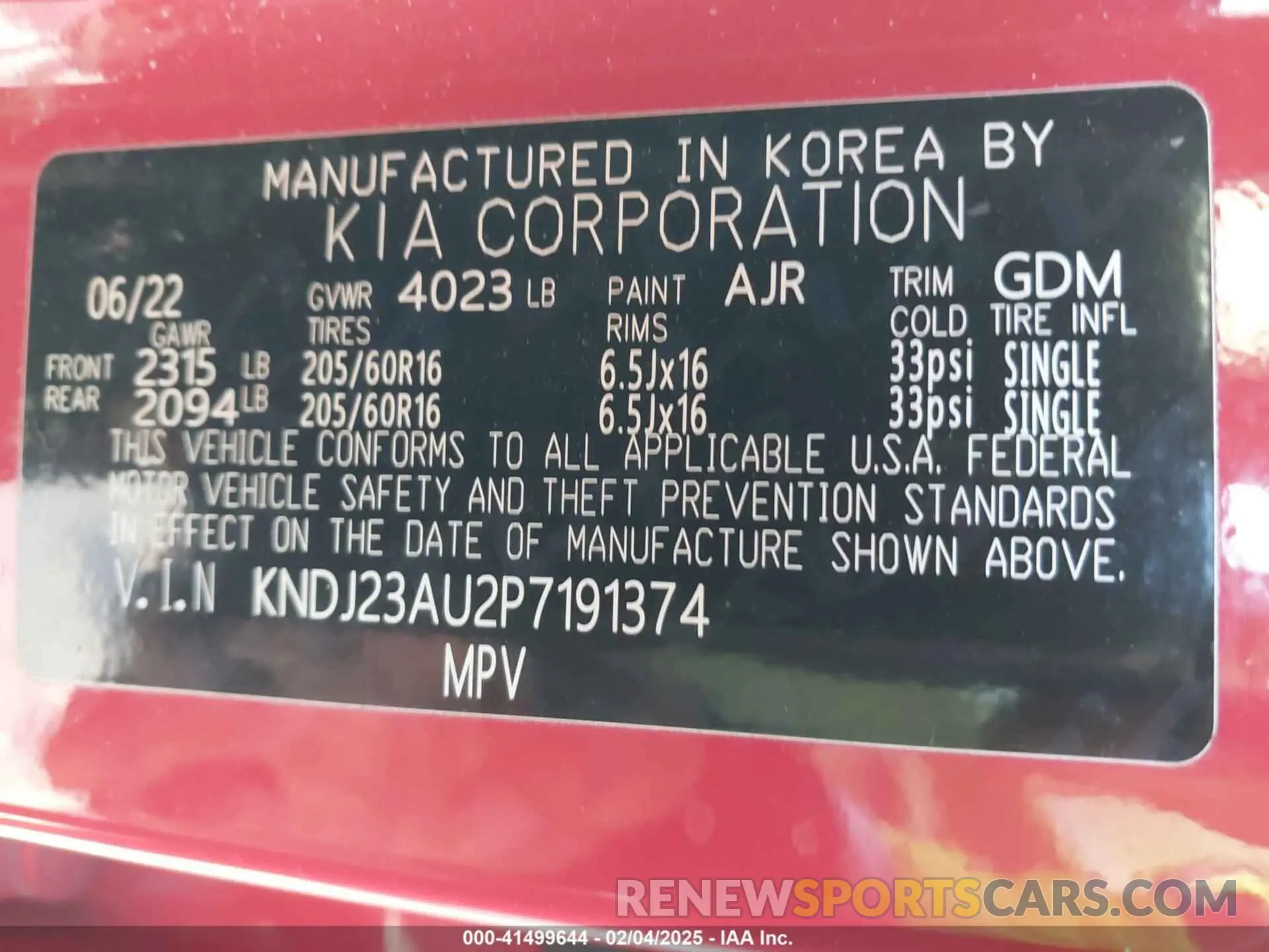 9 fotografías del automóvil dañado KNDJ23AU2P7191374 KIA SOUL 2023
