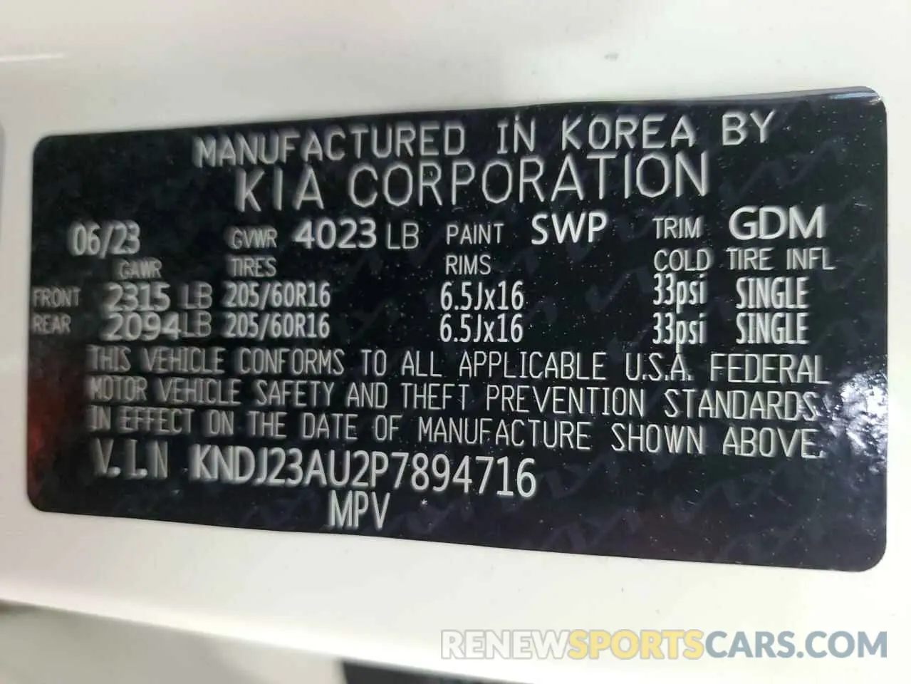 15 fotografías del automóvil dañado KNDJ23AU2P7894716 KIA SOUL 2023