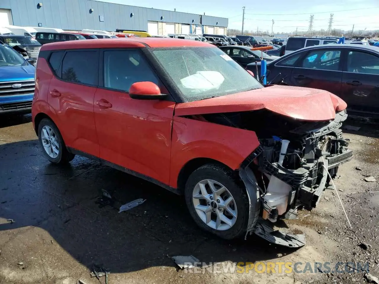 4 fotografías del automóvil dañado KNDJ23AU3P7196082 KIA SOUL 2023