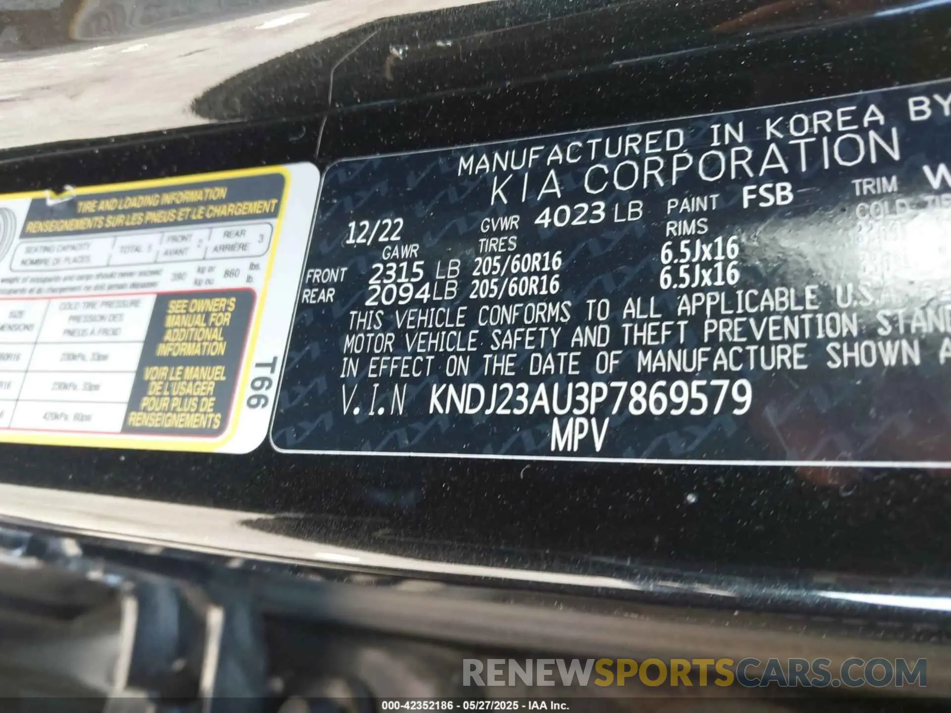 9 fotografías del automóvil dañado KNDJ23AU3P7869579 KIA SOUL 2023