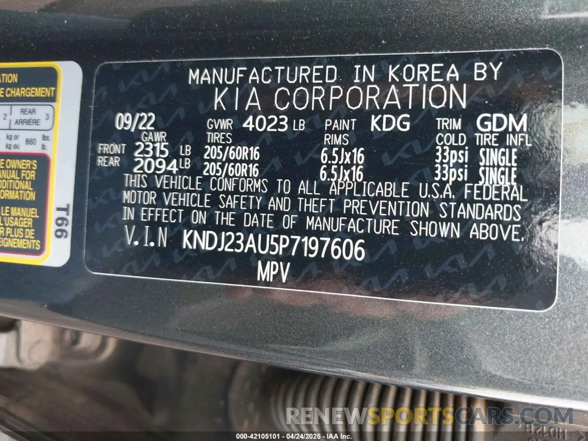 9 fotografías del automóvil dañado KNDJ23AU5P7197606 KIA SOUL 2023