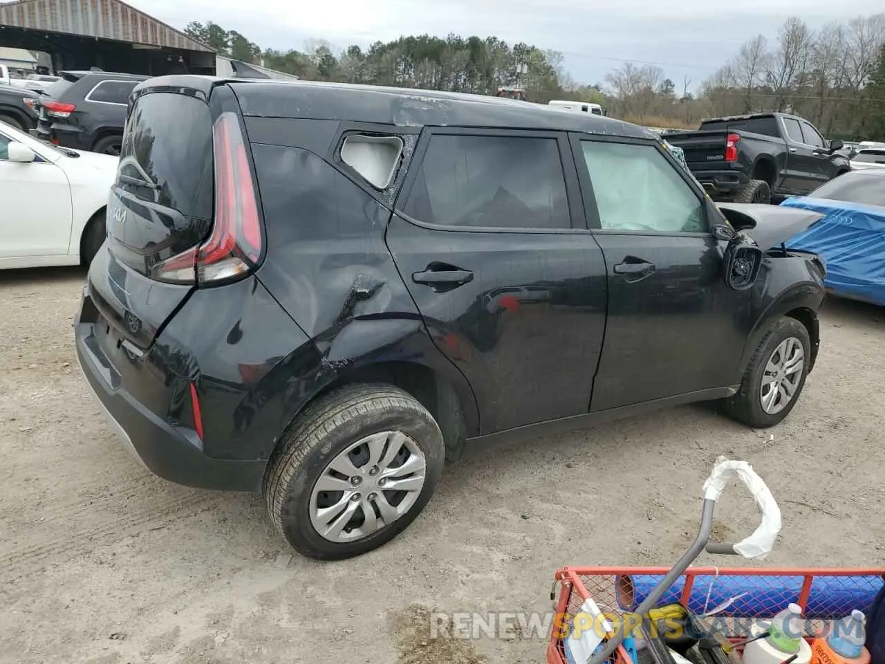 3 fotografías del automóvil dañado KNDJ23AU6P7872671 KIA SOUL 2023