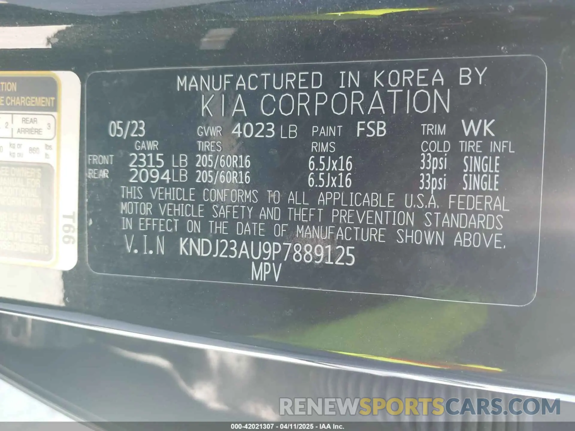 9 fotografías del automóvil dañado KNDJ23AU9P7889125 KIA SOUL 2023