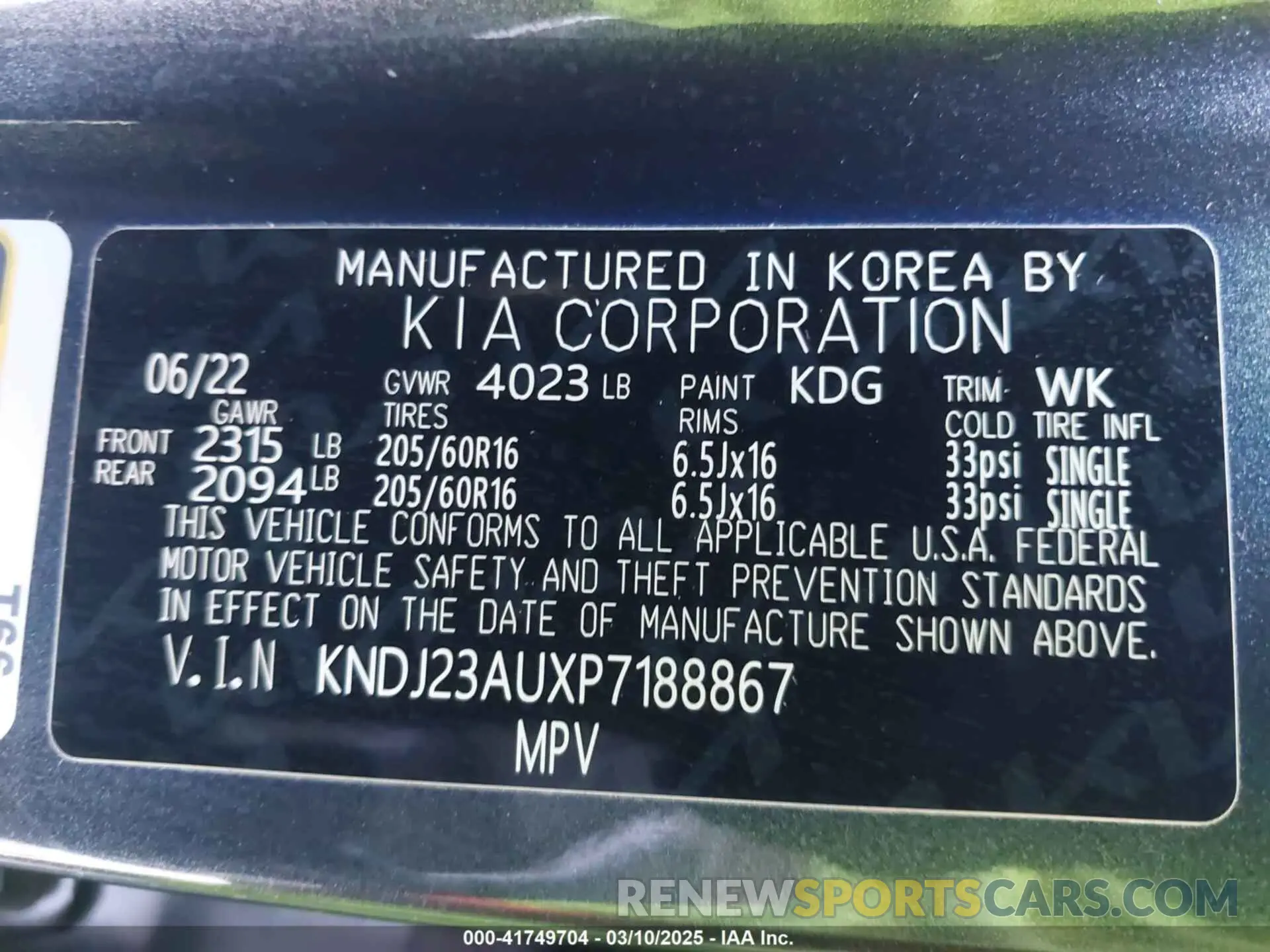 9 fotografías del automóvil dañado KNDJ23AUXP7188867 KIA SOUL 2023