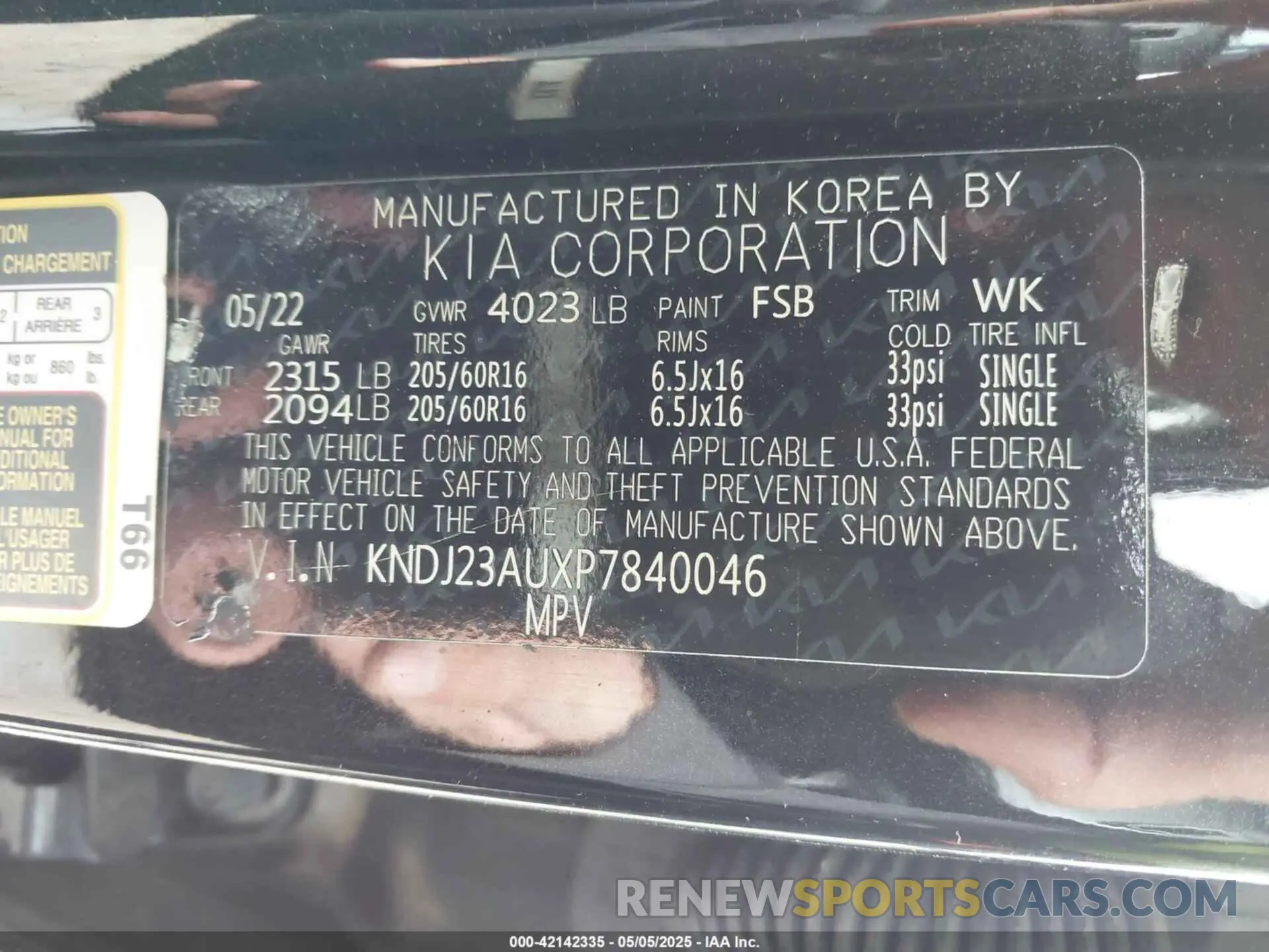 9 fotografías del automóvil dañado KNDJ23AUXP7840046 KIA SOUL 2023