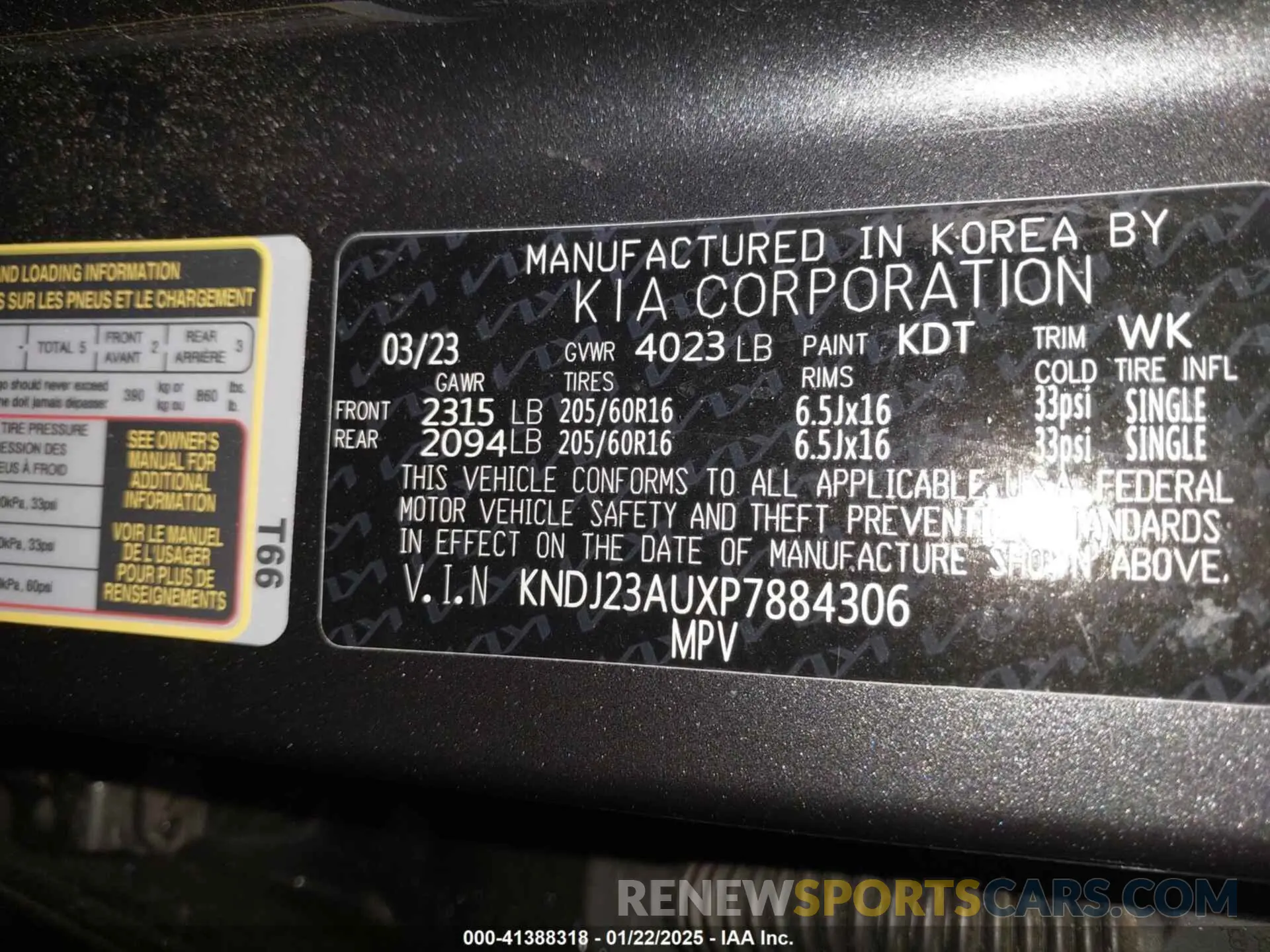 9 fotografías del automóvil dañado KNDJ23AUXP7884306 KIA SOUL 2023