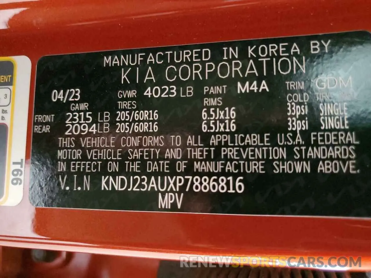 12 fotografías del automóvil dañado KNDJ23AUXP7886816 KIA SOUL 2023