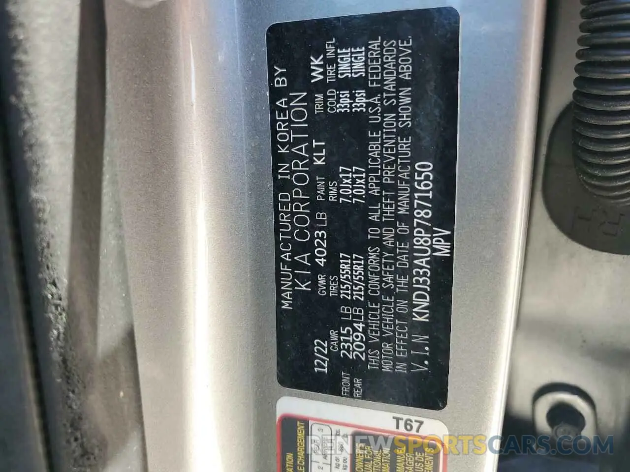 15 fotografías del automóvil dañado KNDJ33AU8P7871650 KIA SOUL 2023