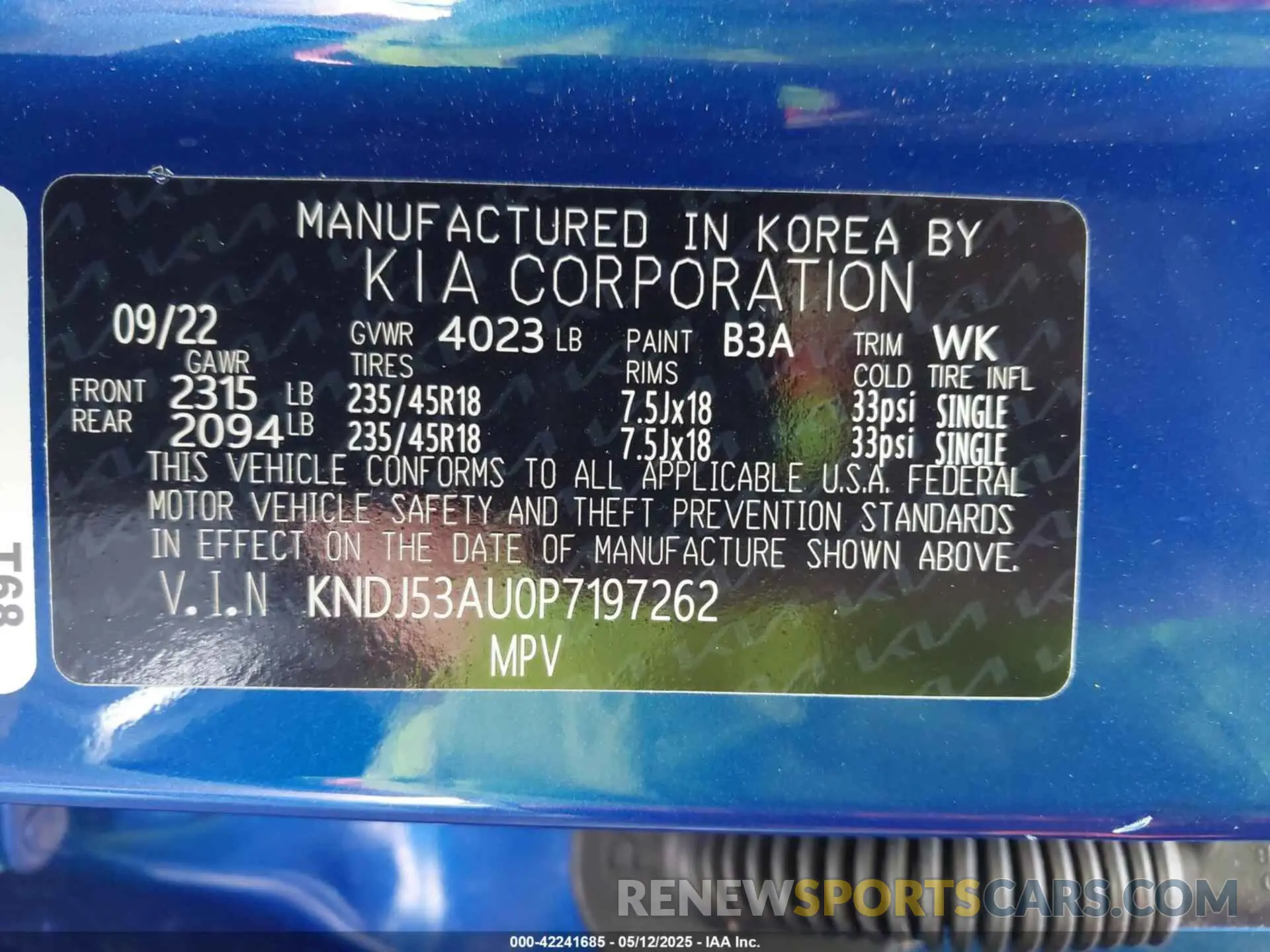 9 fotografías del automóvil dañado KNDJ53AU0P7197262 KIA SOUL 2023