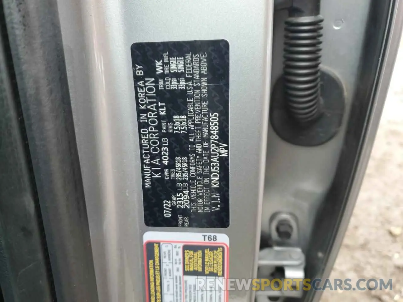 12 fotografías del automóvil dañado KNDJ53AU2P7848505 KIA SOUL 2023