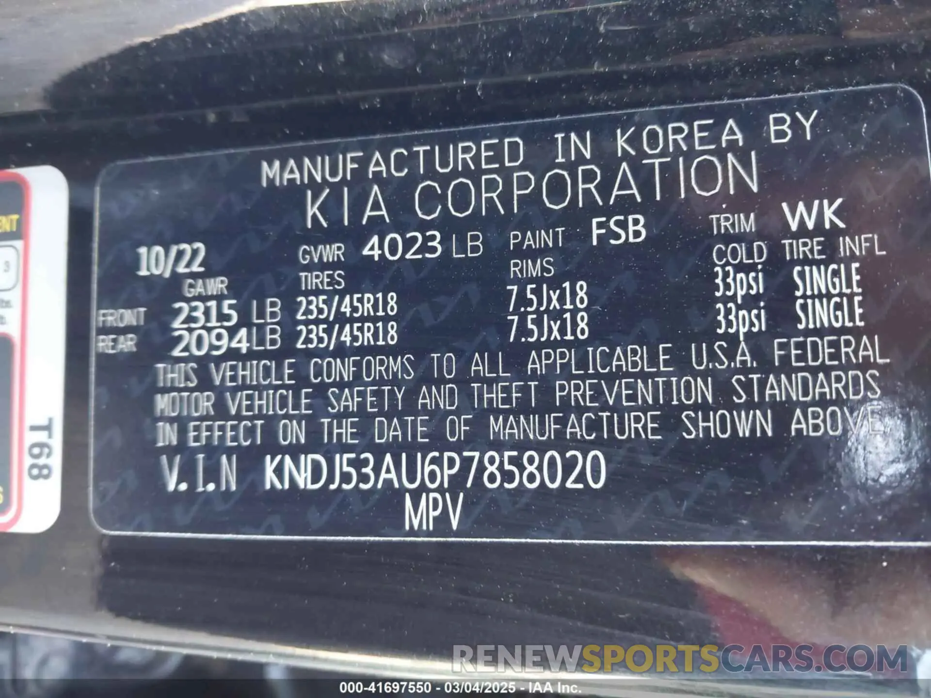 9 fotografías del automóvil dañado KNDJ53AU6P7858020 KIA SOUL 2023