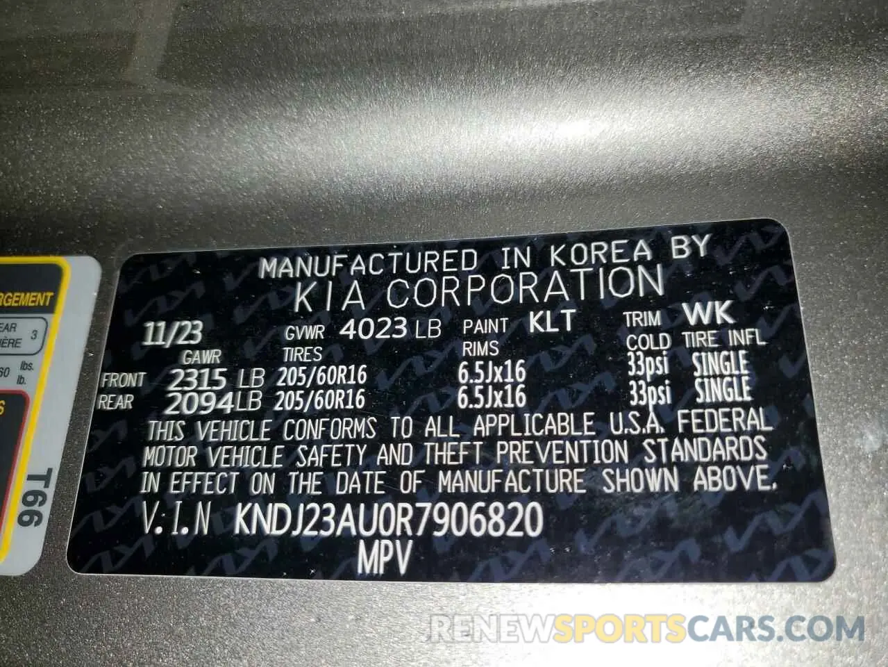 14 fotografías del automóvil dañado KNDJ23AU0R7906820 KIA SOUL 2024