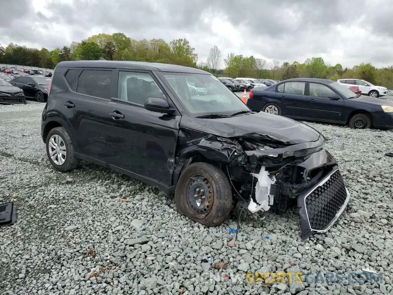 4 fotografías del automóvil dañado KNDJ23AU2R7900372 KIA SOUL 2024