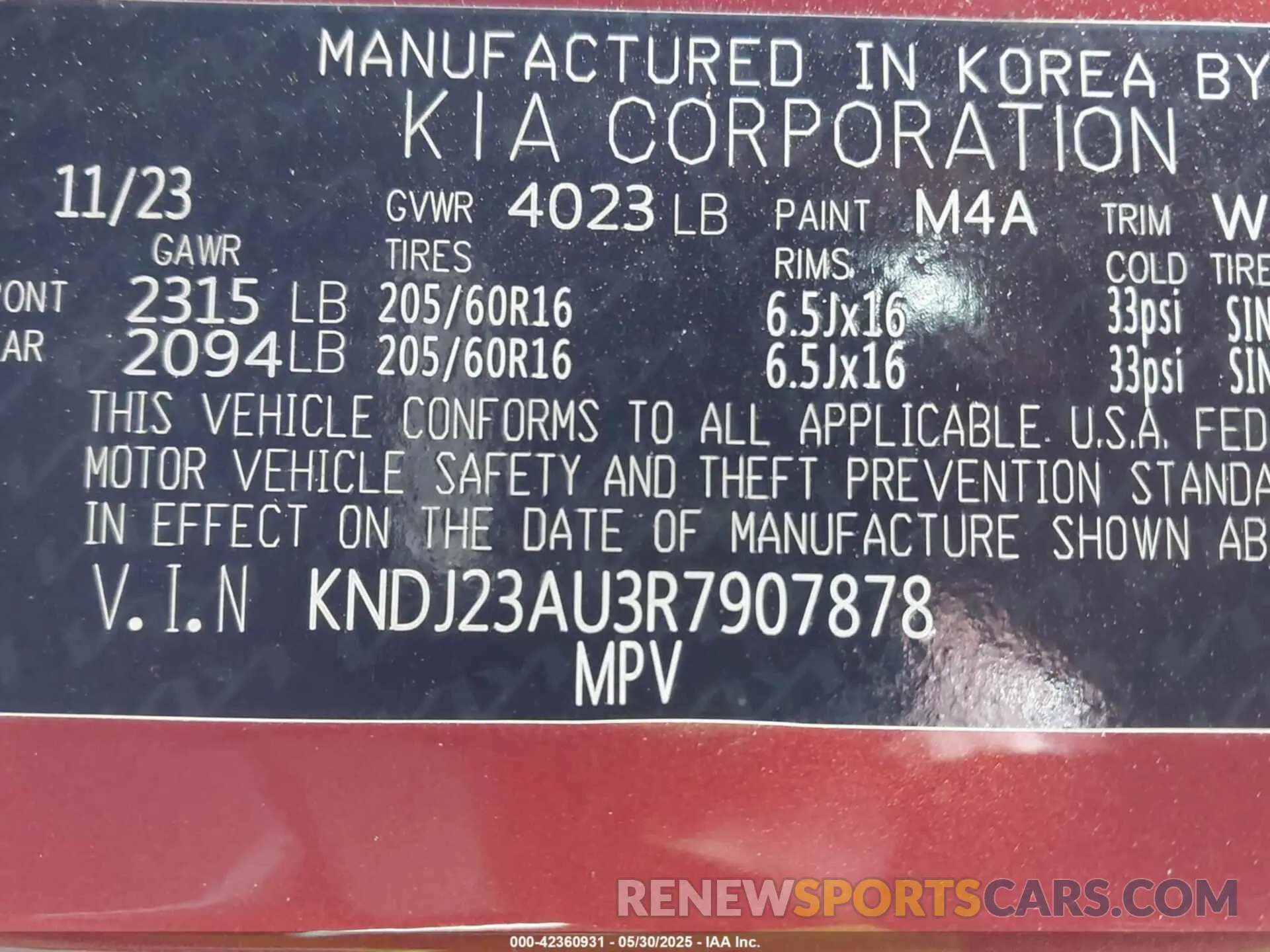 9 fotografías del automóvil dañado KNDJ23AU3R7907878 KIA SOUL 2024