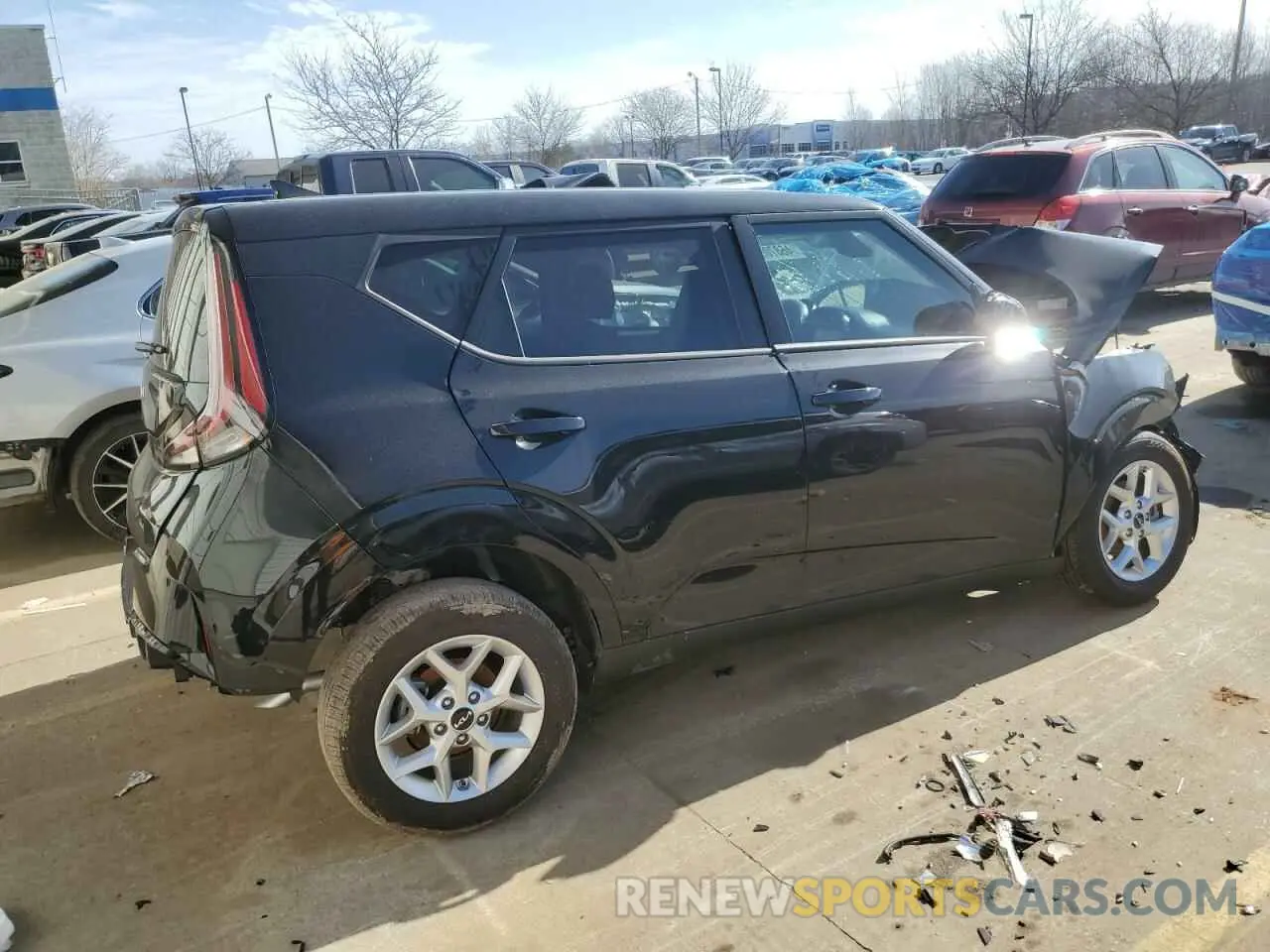 3 fotografías del automóvil dañado KNDJ23AU6R7239462 KIA SOUL 2024