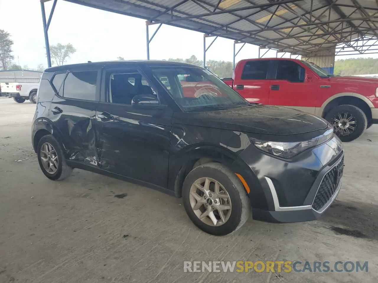 4 fotografías del automóvil dañado KNDJ23AU7R7905020 KIA SOUL 2024