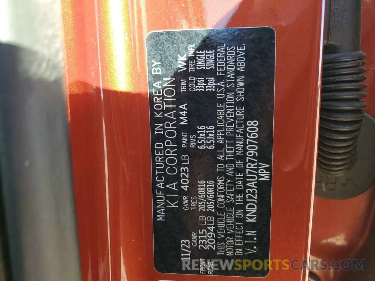 15 fotografías del automóvil dañado KNDJ23AU7R7907608 KIA SOUL 2024