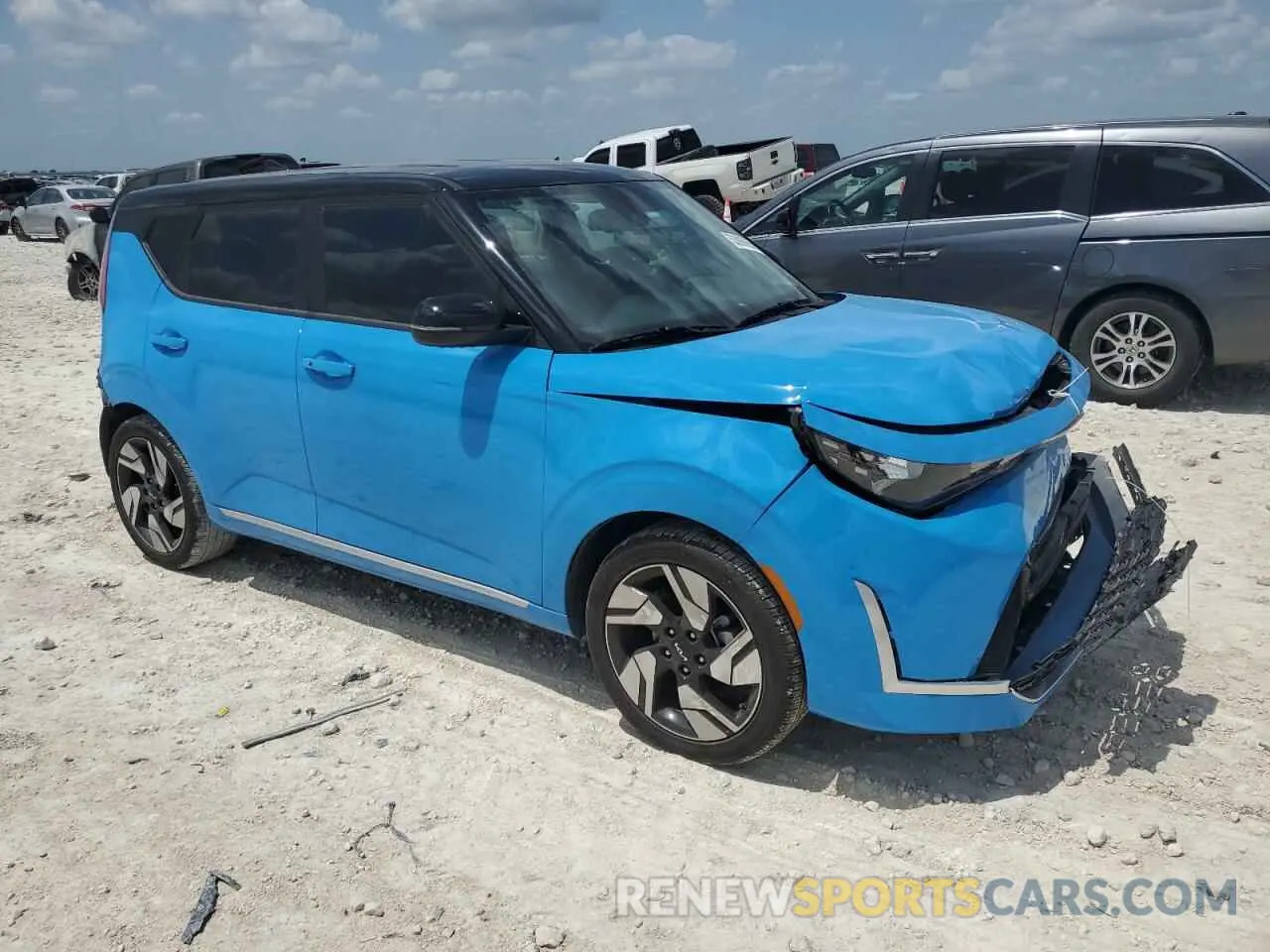 4 fotografías del automóvil dañado KNDJ53AU2R7218650 KIA SOUL 2024