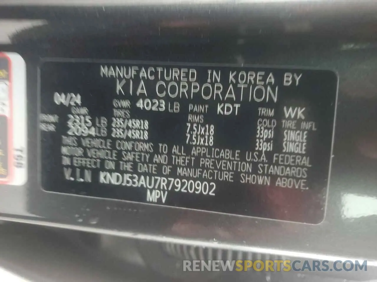 13 fotografías del automóvil dañado KNDJ53AU7R7920902 KIA SOUL 2024