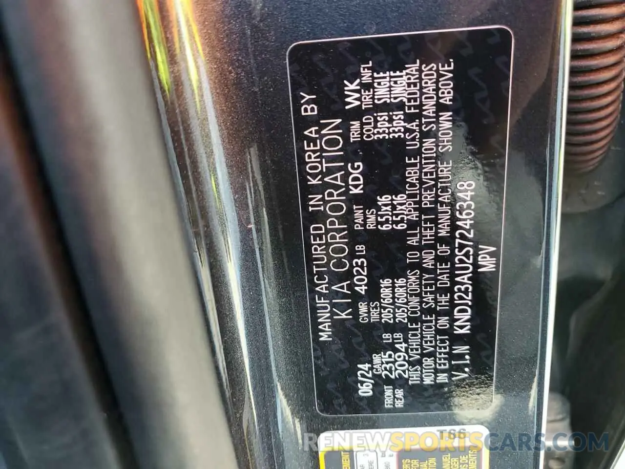 12 fotografías del automóvil dañado KNDJ23AU2S7246348 KIA SOUL 2025