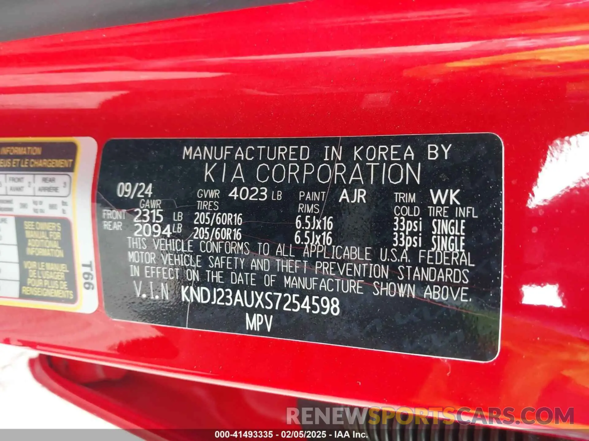 9 fotografías del automóvil dañado KNDJ23AUXS7254598 KIA SOUL 2025