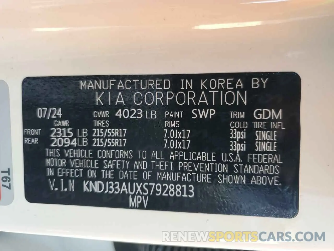 14 fotografías del automóvil dañado KNDJ33AUXS7928813 KIA SOUL 2025