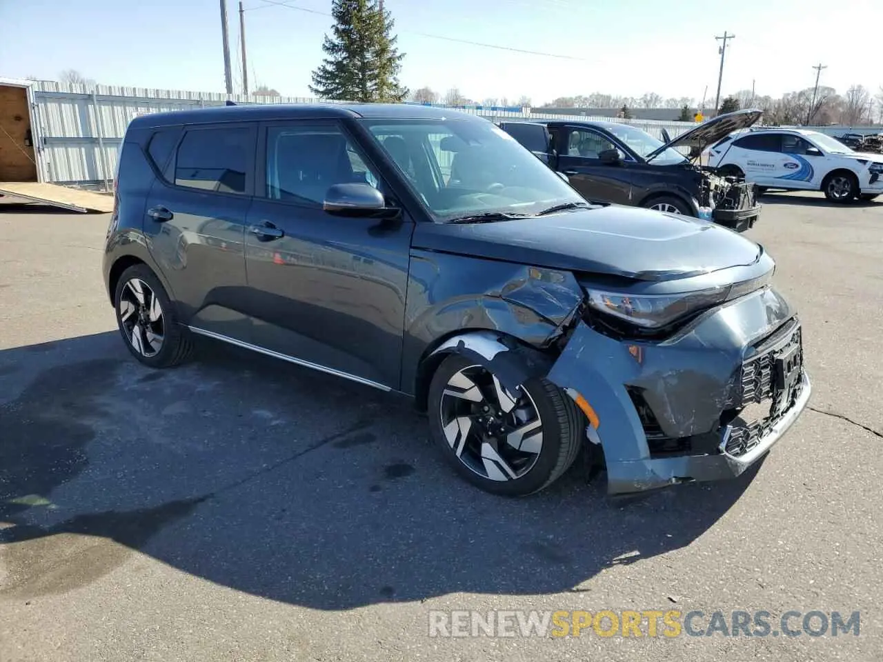 4 fotografías del automóvil dañado KNDJ53AU6S7250281 KIA SOUL 2025
