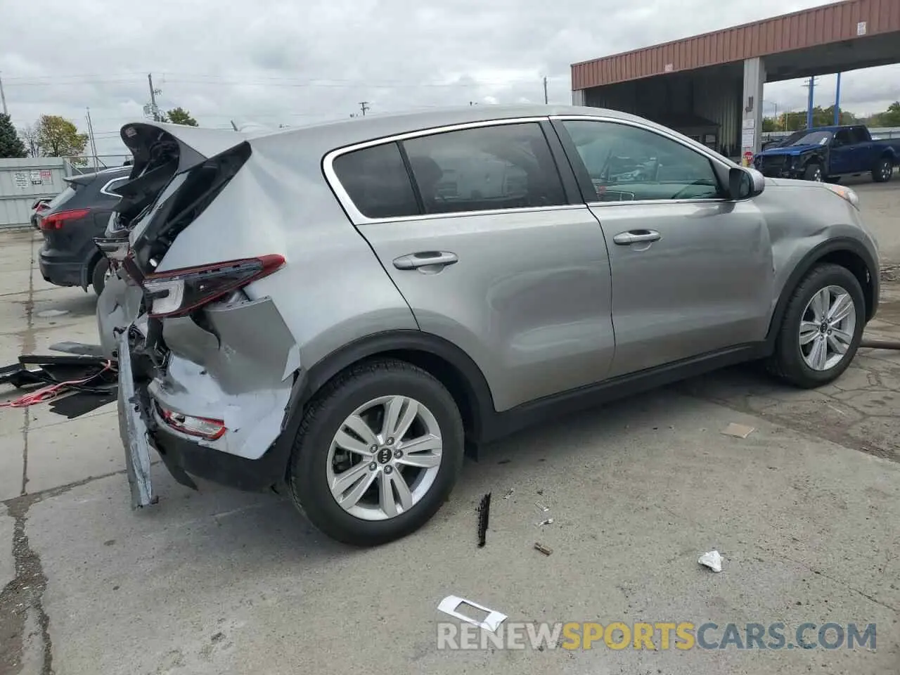 3 fotografías del automóvil dañado KNDPM3AC0K7598971 KIA SPORTAGE 2019