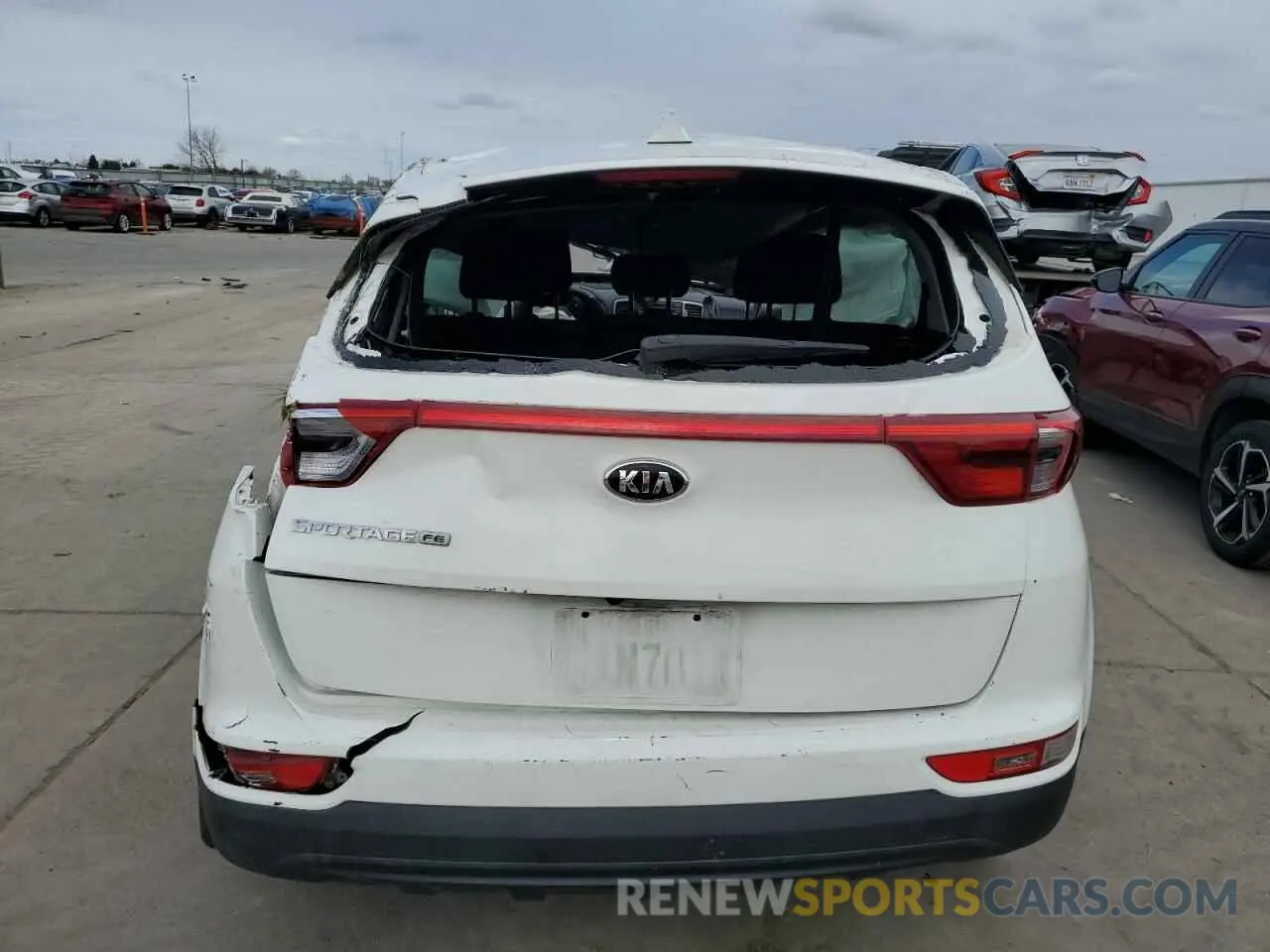 6 fotografías del automóvil dañado KNDPM3AC1K7623957 KIA SPORTAGE 2019
