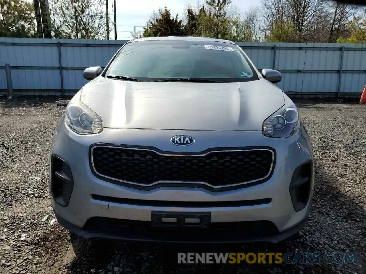 5 fotografías del automóvil dañado KNDPM3AC3K7623216 KIA SPORTAGE 2019