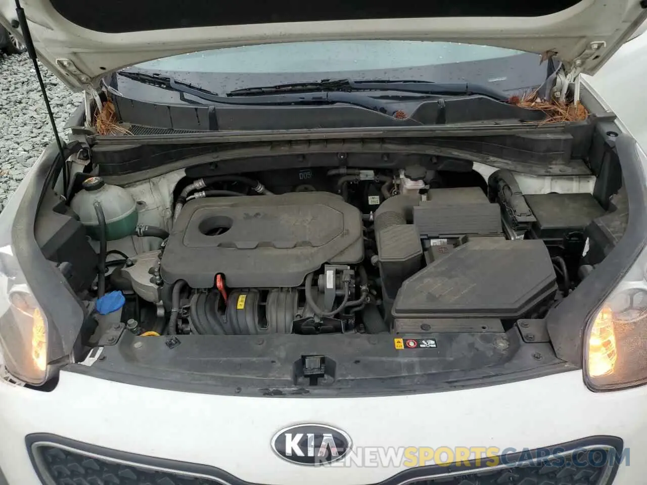 12 fotografías del automóvil dañado KNDPM3AC4K7507393 KIA SPORTAGE 2019