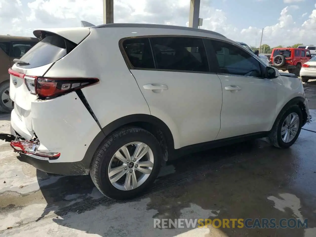 3 fotografías del automóvil dañado KNDPM3AC5K7525580 KIA SPORTAGE 2019