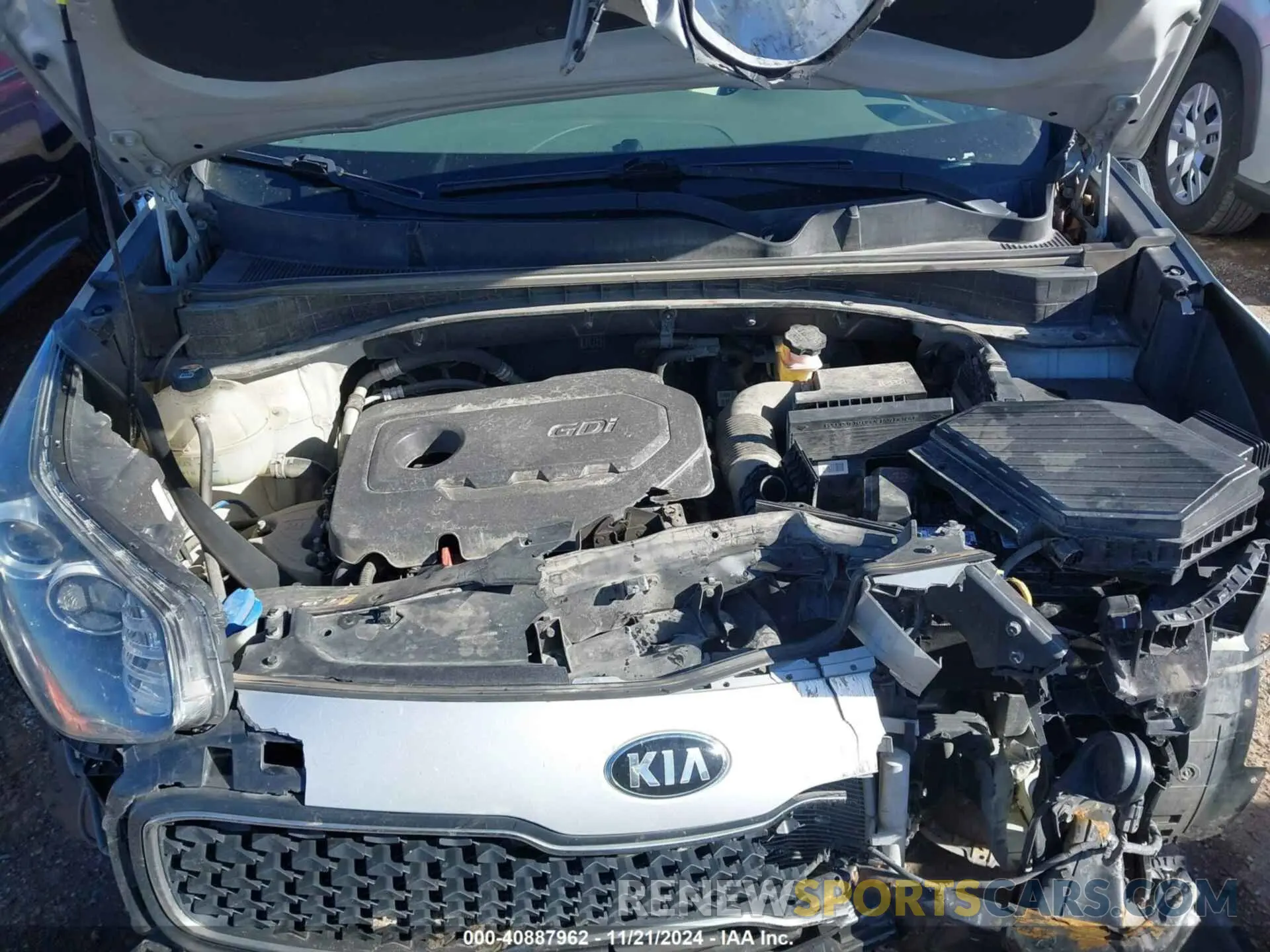 10 fotografías del automóvil dañado KNDPM3AC5K7603839 KIA SPORTAGE 2019