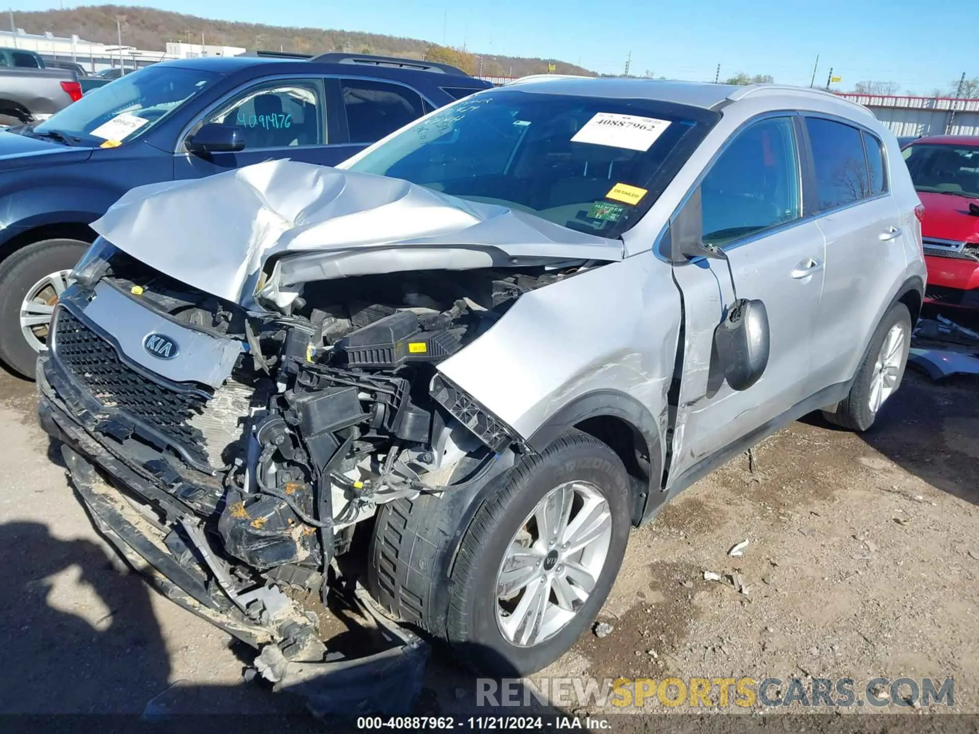 2 fotografías del automóvil dañado KNDPM3AC5K7603839 KIA SPORTAGE 2019