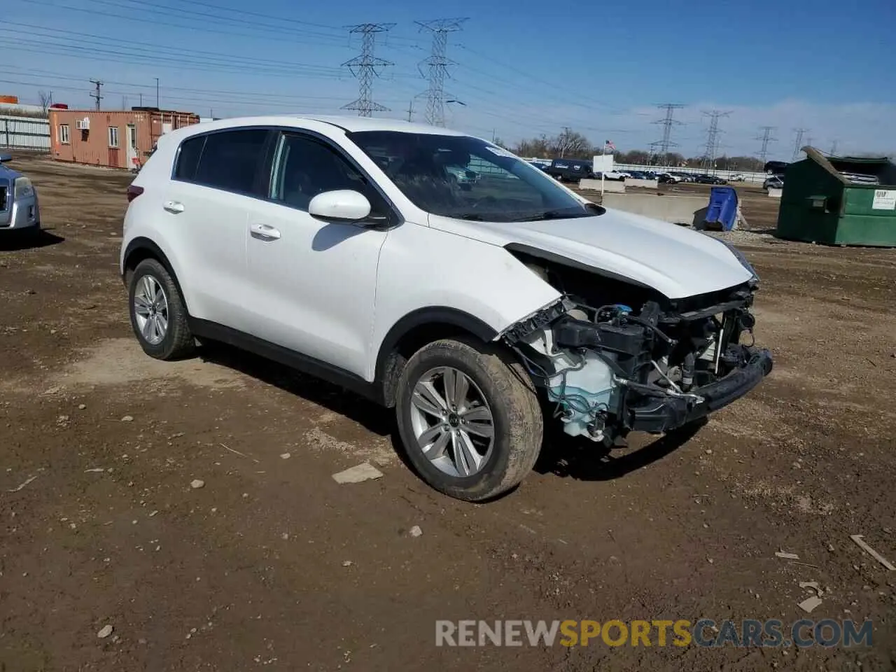 4 fotografías del automóvil dañado KNDPM3AC6K7620780 KIA SPORTAGE 2019